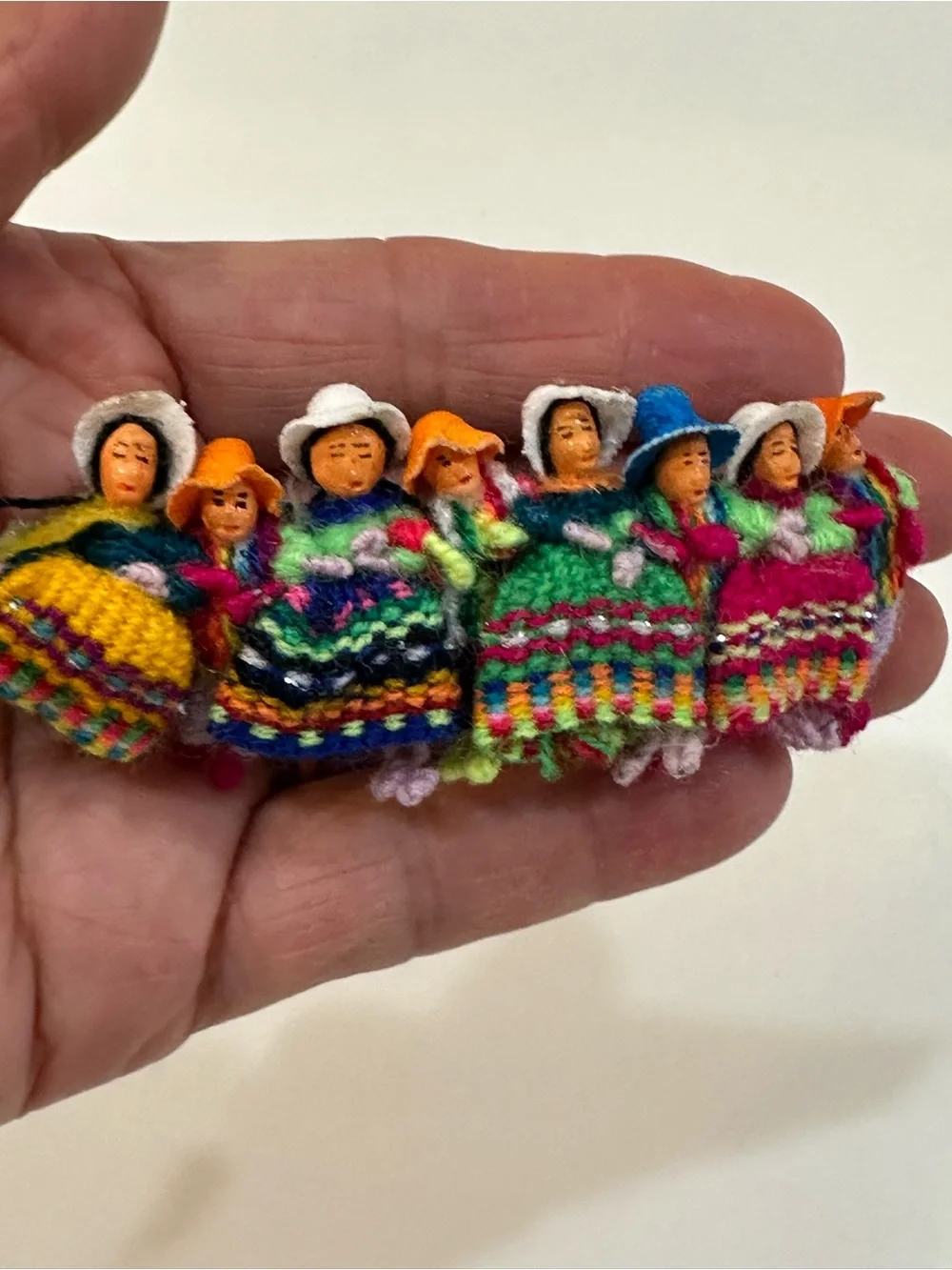 Guatemalan Worry Doll Headband & Barrette Handcrafted Folk Art Hair Accessories